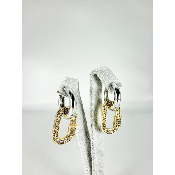 Gümüş Taşlı Küpe Gümüş Taşlı Küpe